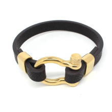 Factory wholesale custom plain leather bracelet